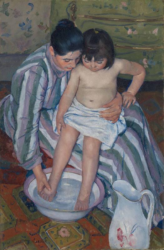 Mary Cassatt The Childs Bath oil painting picture